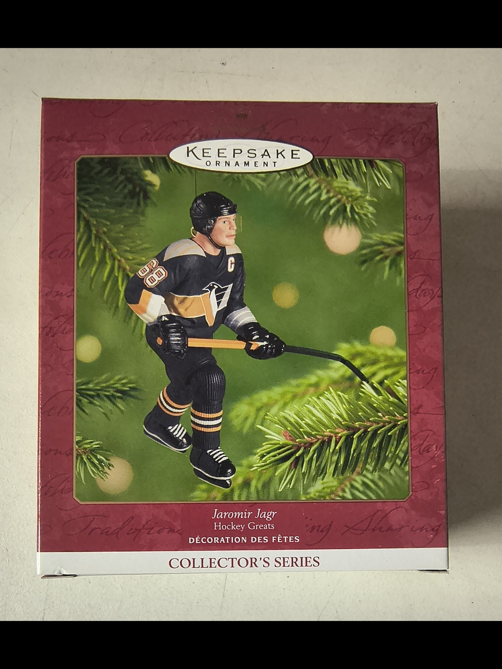 2001 Hallmark Keepsake Hockey Greats Jaromir Jagr Ornament